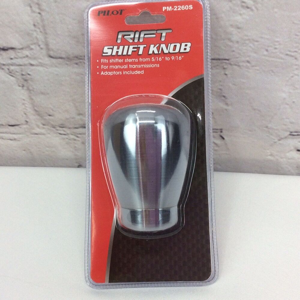 Pilot Automotive Rift Shift Knob PM-2260S Brushed Chrome Manual Universal